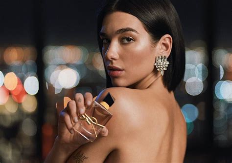 perfume yves saint laurent mujer dua lipa|dua lipa makeup brand.